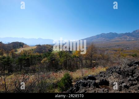 Mt. Vollständige Ansicht von Yatsugatake Stockfoto