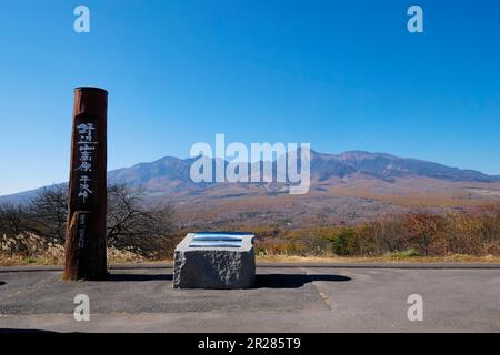 Mt. Vollständige Ansicht von Yatsugatake Stockfoto