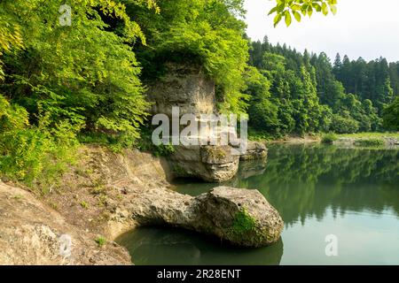 Tonohetsuri in Minamiaizu Stockfoto