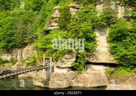 Tonohetsuri in Minamiaizu Stock Photo