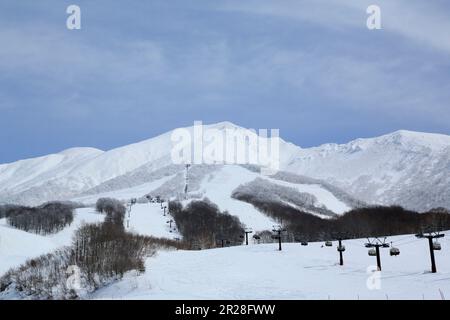 Tazawa Lake Skigebiet in der Präfektur Akita Stockfoto