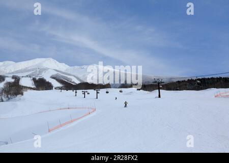 Tazawa Lake Skigebiet in der Präfektur Akita Stockfoto