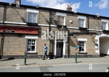 Das Eagle and Child Hotel an der Hauptstraße Garstang Lancashire England Stockfoto