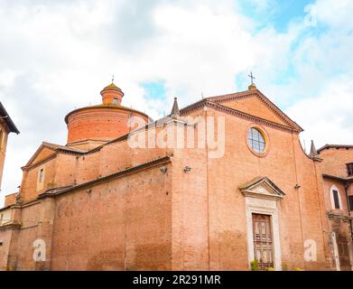 Pfarrkirche des Heiligen Geistes, Santo Spirito in Siena, Toskana, Italien. Stockfoto