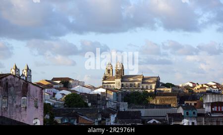 Altstadt von Salvador da Bahia, Brasilien, Igreja e Convento de Nossa Senhora do Carmo Zentrum Stockfoto