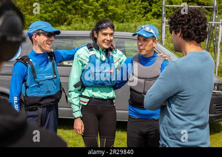 Mechelen, Belgien. 18. Mai 2023. Die Teilnehmer wurden am ersten Tag der Nationalspiele 39. (17-20/05) der Olympischen Sonderspiele Belgien in Mechelen, Donnerstag, den 18. Mai 2023, fotografiert. Die Nationalen Spiele der Special Olympics finden in Mechelen während des Ascension Weekend statt. 3.600 Sportler mit einer intellektuellen Behinderung zeigen ihre sportliche Seite in 22 olympischen Sportdisziplinen. BELGA FOTO JAMES ARTHUR GEKIERE Kredit: Belga News Agency/Alamy Live News Stockfoto