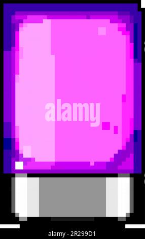 Elektrische Smart-Lamp-Spiele Pixel-Art-Vektordarstellung Stock Vektor