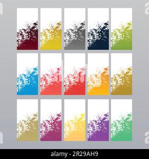 Einfache und farbenfrohe, moderne abstrakte Bannervorlage. Editierbar, skalierbar, EPS 10, Vektordarstellung. Stock Vektor