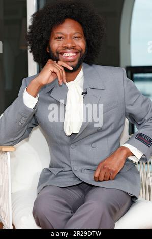 Cannes, Frankreich. 18. Mai 2023. Jeremy O. Harris beim Kering 'Women in Motion' Talk auf dem Festival de Cannes 20223/76. Internationale Filmfestspiele von Cannes im Majestic Hotel. Cannes, 18.05.2023 Kredit: Geisler-Fotopress GmbH/Alamy Live News Stockfoto