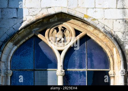 Mittelalterliche Architektur des Klosters Jeronimos, Lissabon, Portugal Stockfoto