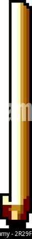 Hand-Eingabestift-Zeichenstift-Spiel Pixel-Art-Vektordarstellung Stock Vektor