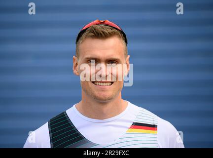 Dortmund/Deutschland. 17. Mai 2023, Hannes OCIK, Ruder, Ruder, Präsentation Deutschland 8. Am 17. Mai 2023 in Dortmund. Stockfoto