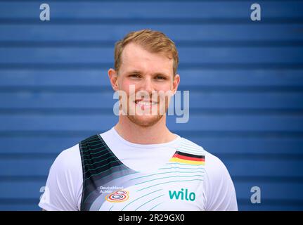 Dortmund/Deutschland. 17. Mai 2023, Max JOHN, Ruder, Ruder, Präsentation Deutschland 8. Am 17. Mai 2023 in Dortmund. Stockfoto