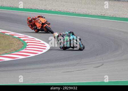 MONTMELLO, SPANIEN, 4. JUNI 2021: Franco Morbidelli auf seiner #21 2021 Yamaha YZR-M1 (Team: Petronas Yamaha SRT), MotoGP-Weltmeisterschaft 2021 Stockfoto