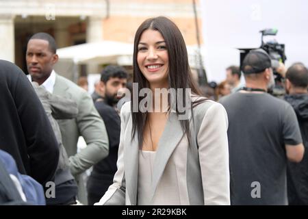 Rom, Italien. 17. Mai 2023. Ginevra Lamborghini besucht die Seifenoper „Beautiful“ auf der Piazza Navona. (Foto: Mario Cartelli/SOPA Images/Sipa USA) Guthaben: SIPA USA/Alamy Live News Stockfoto