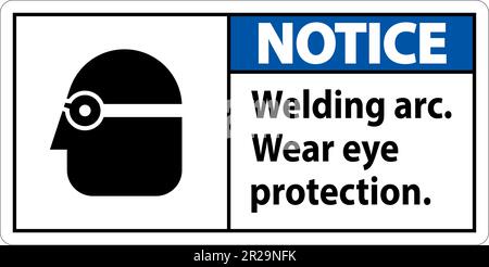 Beachten Sie Das Warnschild „Lichtbogen Verschleißen“ Stock Vektor