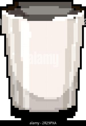 Mülleimer Mülltonnen wiederverwenden Pixelgrafiken Vektordarstellung Stock Vektor