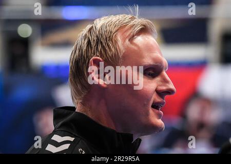 Paris, Frankreich, Frankreich. 17. Mai 2023. Patrick WIENCEK von Kiel während des EHF Champions League-Spiels zwischen Paris Saint-Germain (PSG) und THW Kiel im Pierre de Coubertin Stadium am 17. Mai 2023 in Paris, Frankreich. (Kreditbild: © Matthieu Mirville/ZUMA Press Wire) NUR REDAKTIONELLE VERWENDUNG! Nicht für den kommerziellen GEBRAUCH! Stockfoto