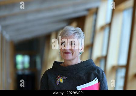 Edinburgh Scotland, Vereinigtes Königreich, 18. Mai 2023. Angela Constance im schottischen Parlament für Fragen des Ersten Ministers. Live-Nachrichten von sst/alamy Stockfoto