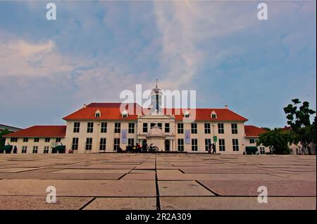 18. Mai 2023 jakarta indonesia, das Jakarta History Museum oder das Batavia Museum, das sich in der Altstadt von Jakarta, Indonesien, befindet. Stockfoto