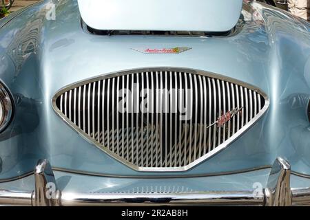 Oldtimer Austin-Healey, Klassische Tage in Berlin, Mai 2023, Deutschland Stockfoto