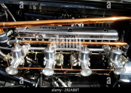 Motor of Bentley, Classic Days 2023, Berlin, Deutschland Stockfoto