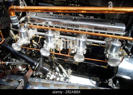 Motor of Bentley, Classic Days 2023, Berlin, Deutschland Stockfoto