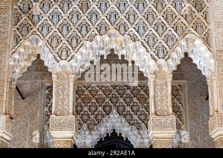 Spanien, Andalusien, Granada, Generallife, Sommerpalast, Innenarchitektur, maurischer Einfluss Stockfoto