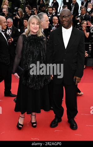 Bianca Stigter und Steve McQueen nehmen an der Premiere von Indiana Jones und The Dial of Destiny während des Filmfestivals 76. in Cannes, Frankreich, Teil. Foto: Donnerstag, 18. Mai 2023. Das Foto sollte lauten: Doug Peters/PA Wire Stockfoto