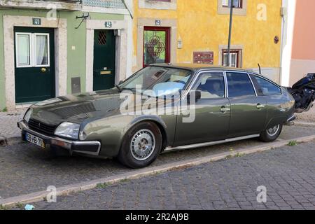 Citroen CX 25 TRD Turbo Serie 1 mit aerodynamischen Strömungslinien, entwickelt von Robert Opron. Dieses spezielle Auto wurde zwischen Januar 84 und März 85 hergestellt Stockfoto