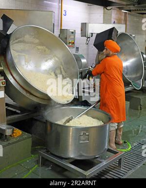 Gurdwara Kitchen, Neu-Delhi, Indien Stockfoto