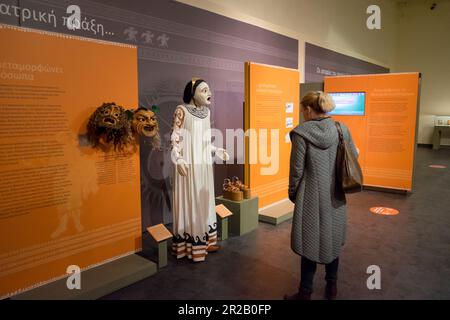 Ausstellungen aus der klassischen Antike Griechenlands. Diachronisches Museum von Larissa, Griechenland Stockfoto