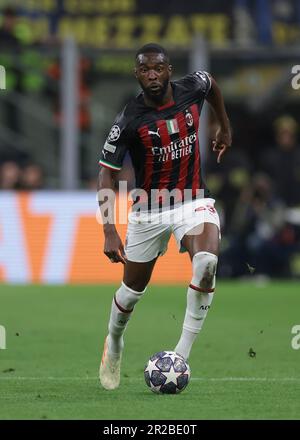 Mailand, Italien, 16. Mai 2023. Fikayo Tomori vom AC Mailand während des UEFA Champions League-Spiels in Giuseppe Meazza, Mailand. Der Bildausdruck sollte lauten: Jonathan Moscrop/Sportimage Stockfoto