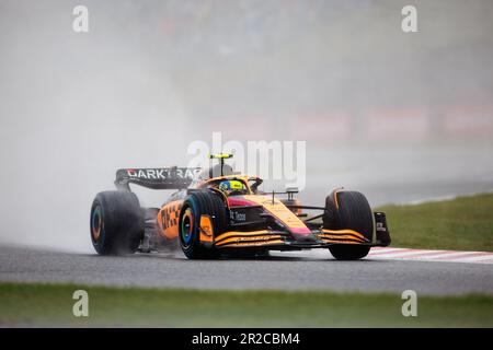 SUZUKA, JAPAN, Suzuka Circuit, 9. Oktober: Lando Norris (GBR) des Teams McLaren während des japanischen Formel-1-Grand Prix. Stockfoto