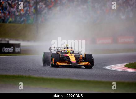SUZUKA, JAPAN, Suzuka Circuit, 9. Oktober: Lando Norris (GBR) des Teams McLaren während des japanischen Formel-1-Grand Prix. Stockfoto