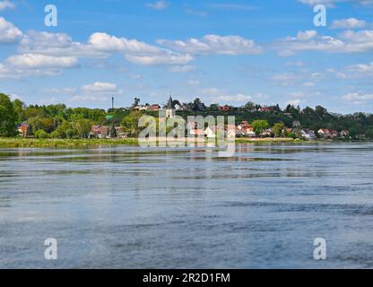 Lebus, Deutschland. 18. Mai 2023. Die Stadt Lebus an der deutsch-polnischen Grenze der oder in Ostbrandenburg. Kredit: Patrick Pleul/dpa/Alamy Live News Stockfoto