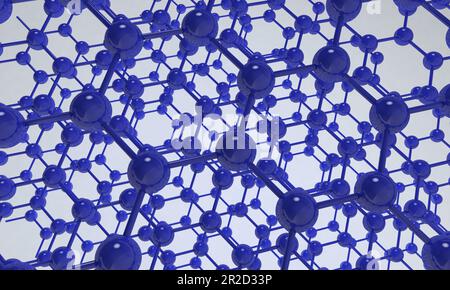 Das Gitter aus Graphen. Abstrakter Hintergrund. Stockfoto