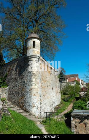 Stadtmauern von Avallon. Yonne-Abteilung. Morvan Regional-Naturpark. Bourgogne Franche Comte. Frankreich Stockfoto