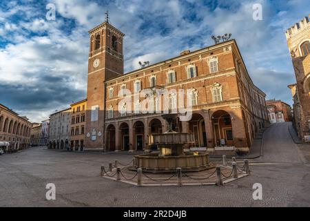 Fabriano, eine italienische Stadt der Renaissance Stockfoto