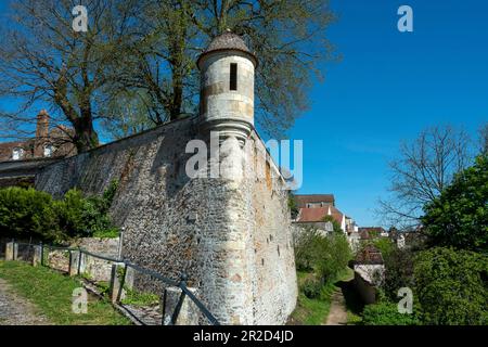 Stadtmauern von Avallon. Yonne-Abteilung. Morvan Regional-Naturpark. Bourgogne Franche Comte. Frankreich Stockfoto