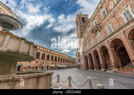 Fabriano, eine italienische Stadt der Renaissance Stockfoto