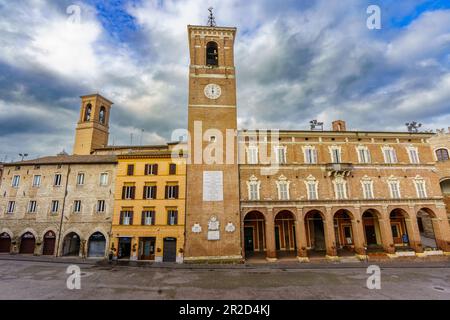 Fabriano, eine italienische Stadt der Renaissance Stockfoto