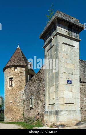 Stadtmauern von Avallon. Yonne-Abteilung. Morvan Regional-Naturpark. Bourgogne Franche Comte. Frankreich Stockfoto