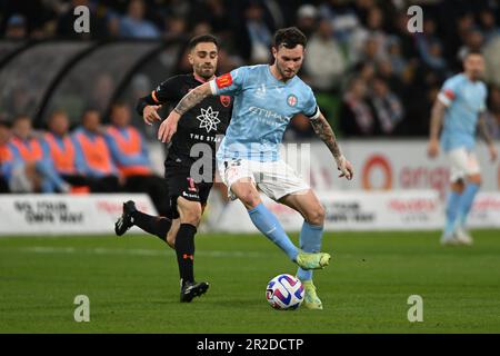 Melbourne, Australien. 19. Mai 2023, Isuzu UTE A-League Finals Series, Melbourne City gegen Sydney FC. Abbildung: Mittelfeldspieler von Melbourne City, Aiden O'Neill (13) im AAMI Park von Melbourne. Kredit: Karl Phillipson/Alamy Live News Stockfoto