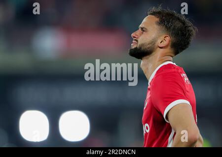 18-05-2023: Sport: AZ gegen Westham ALKMAAR, NIEDERLANDE - MAI 18: Pantelis Hatzidiakos (AZ Alkmaar) während des Spiels UEFA Conference League AZ Alkmaar Stockfoto