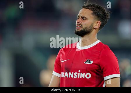 18-05-2023: Sport: AZ gegen Westham ALKMAAR, NIEDERLANDE - MAI 18: Pantelis Hatzidiakos (AZ Alkmaar) während des Spiels UEFA Conference League AZ Alkmaar Stockfoto