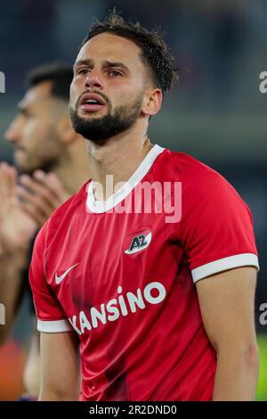 18-05-2023: Sport: AZ gegen Westham ALKMAAR, NIEDERLANDE - MAI 18: Pantelis Hatzidiakos (AZ Alkmaar) während des Spiels UEFA Conference League AZ Alkmaar Stockfoto