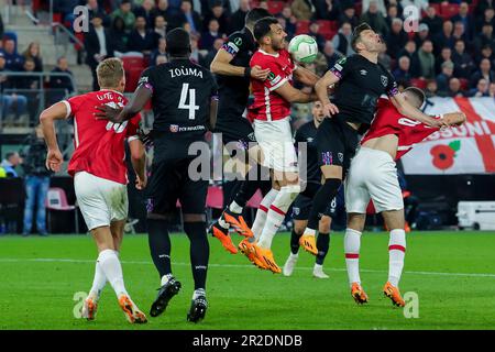 18-05-2023: Sport: AZ V Westham ALKMAAR, NIEDERLANDE - MAI 18: Vangelis Pavlidis (AZ Alkmaar) während des Spiels UEFA Conference League AZ Alkmaar und Stockfoto