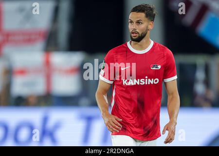 18-05-2023: Sport: AZ gegen Westham ALKMAAR, NIEDERLANDE - MAI 18: Pantelis Hatzidiakos (AZ Alkmaar) während des Spiels UEFA Conference League AZ Alkmaar Stockfoto