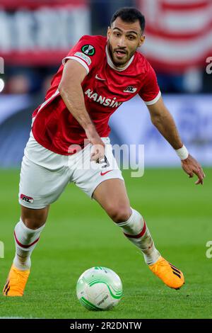 18-05-2023: Sport: AZ V Westham ALKMAAR, NIEDERLANDE - MAI 18: Vangelis Pavlidis (AZ Alkmaar) während des Spiels UEFA Conference League AZ Alkmaar und Stockfoto